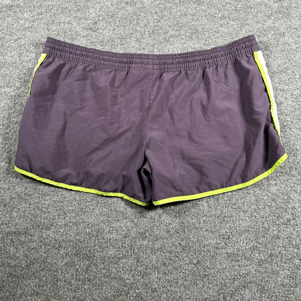 Nike Shorts Womens Size XXL Purple Lime Green Athletic Running Gym Sportswear